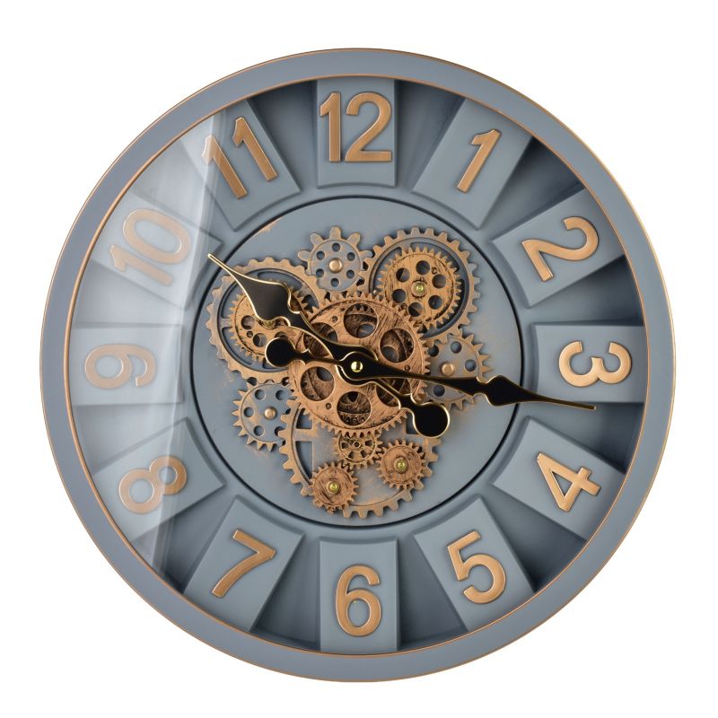 Zegar ścienny z tworzywa MONDEX RAMSEY 40x40x7cm brązowy 1szt