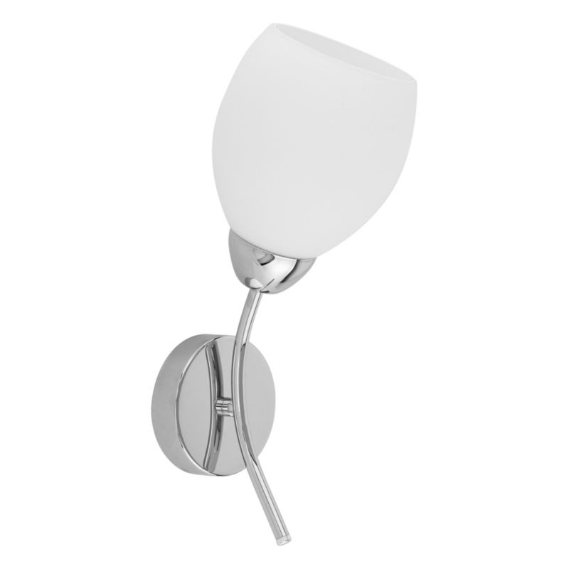 Kinkiet SPOT Light 1xE27 Max.60W Eleganckie Połączenie Chromu i Bieli od Polskiego Producenta, 1 szt.