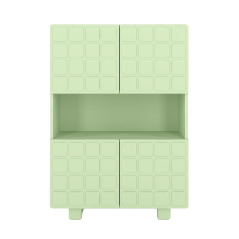 Komoda z frontami 3D Skandica CUBO high zielony 85cm 1 szt.