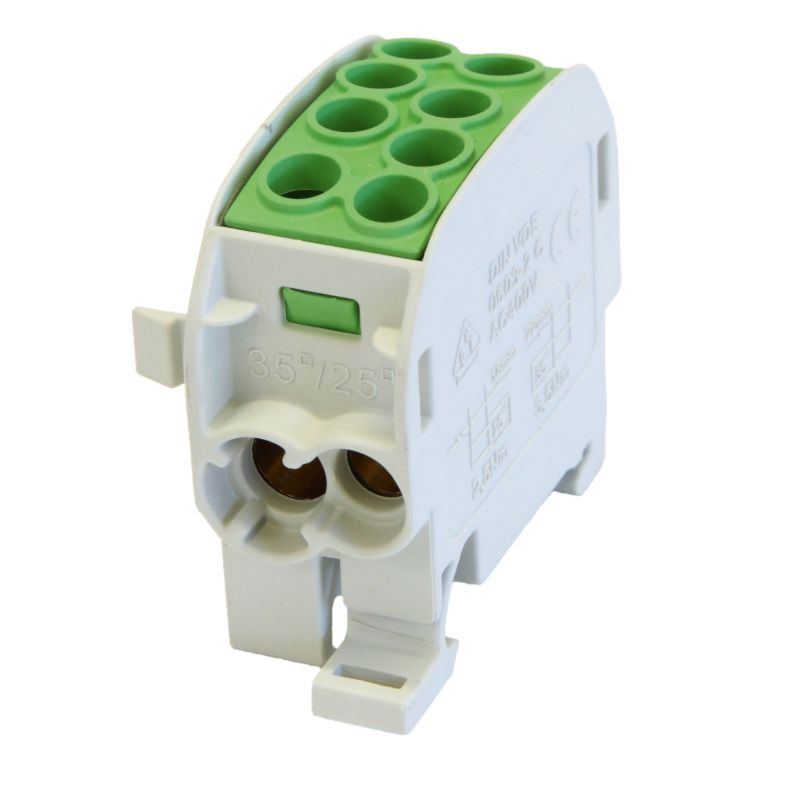 Blok Rozdzielczy Odgałęźny Simet Al/Cu Scb 35 Simblock Zielony 1 Szt