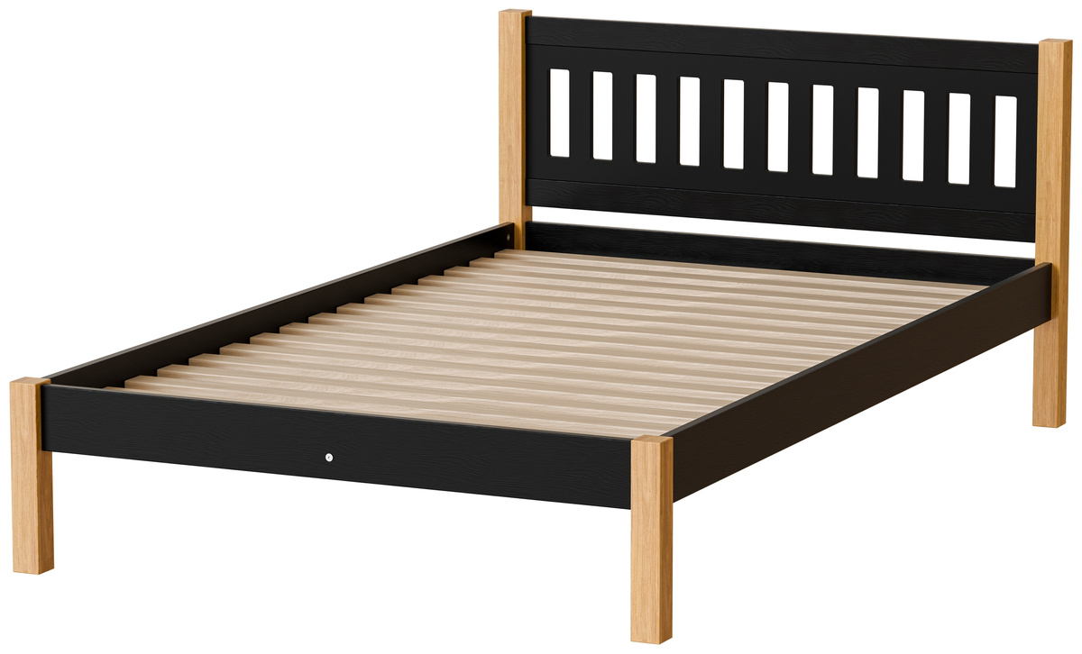 Drewniane nowoczesne łóżko jednoosobowe 120x200 cm GALANT