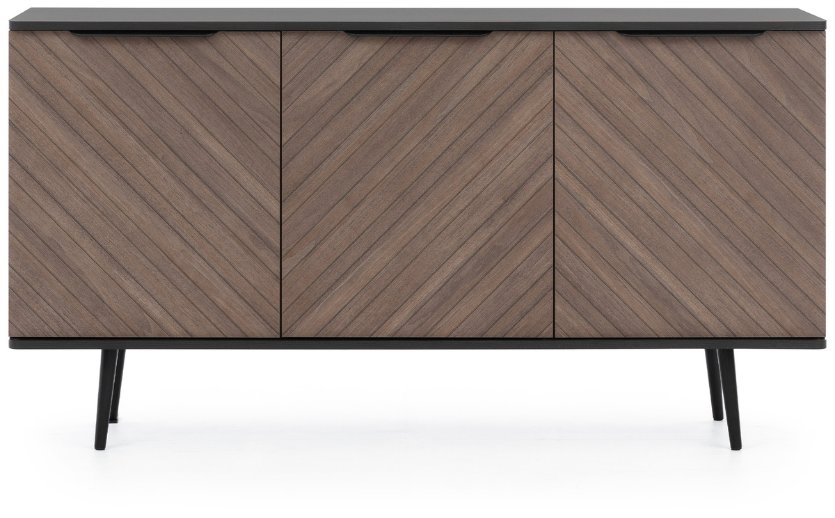 Trzydrzwiowa komoda do salonu 150 cm PULSE cichy domyk