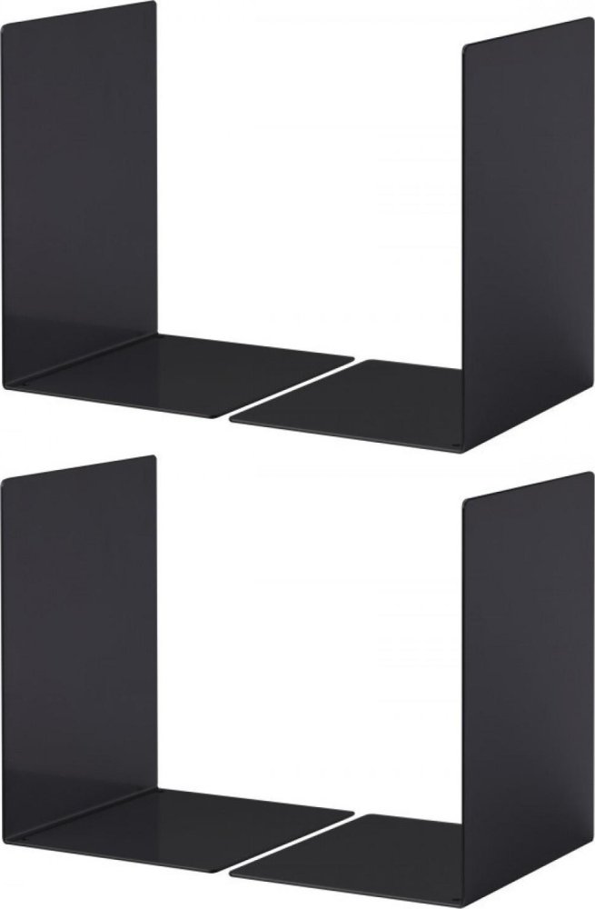 2x Podpórki do książek Durable, rozmiar L, 2 sztuki, czarny