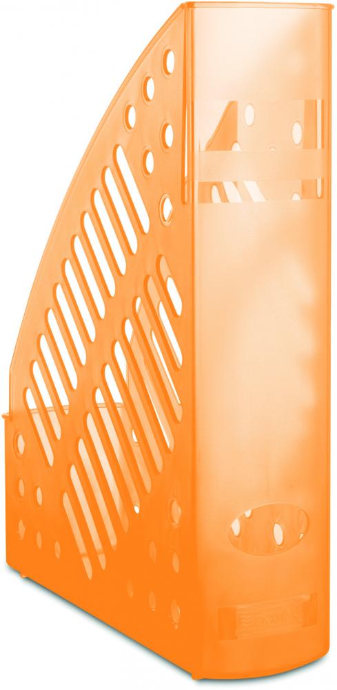 Organizer na dokumenty Donau, A4, 70mm, do 700 kartek transparentny pomarańczowy