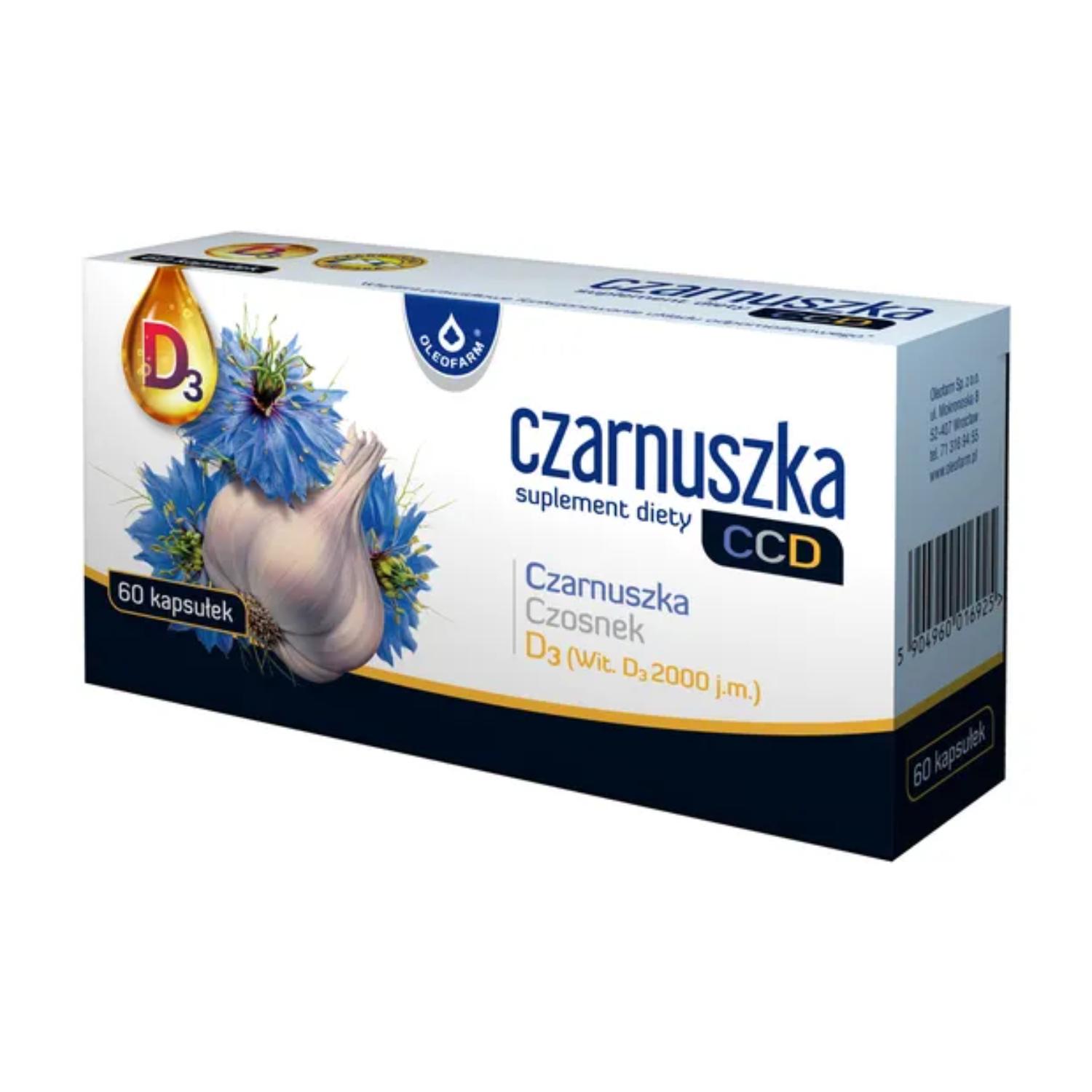 Oleofarm, czarnuszka ccd, 60 kapsułek