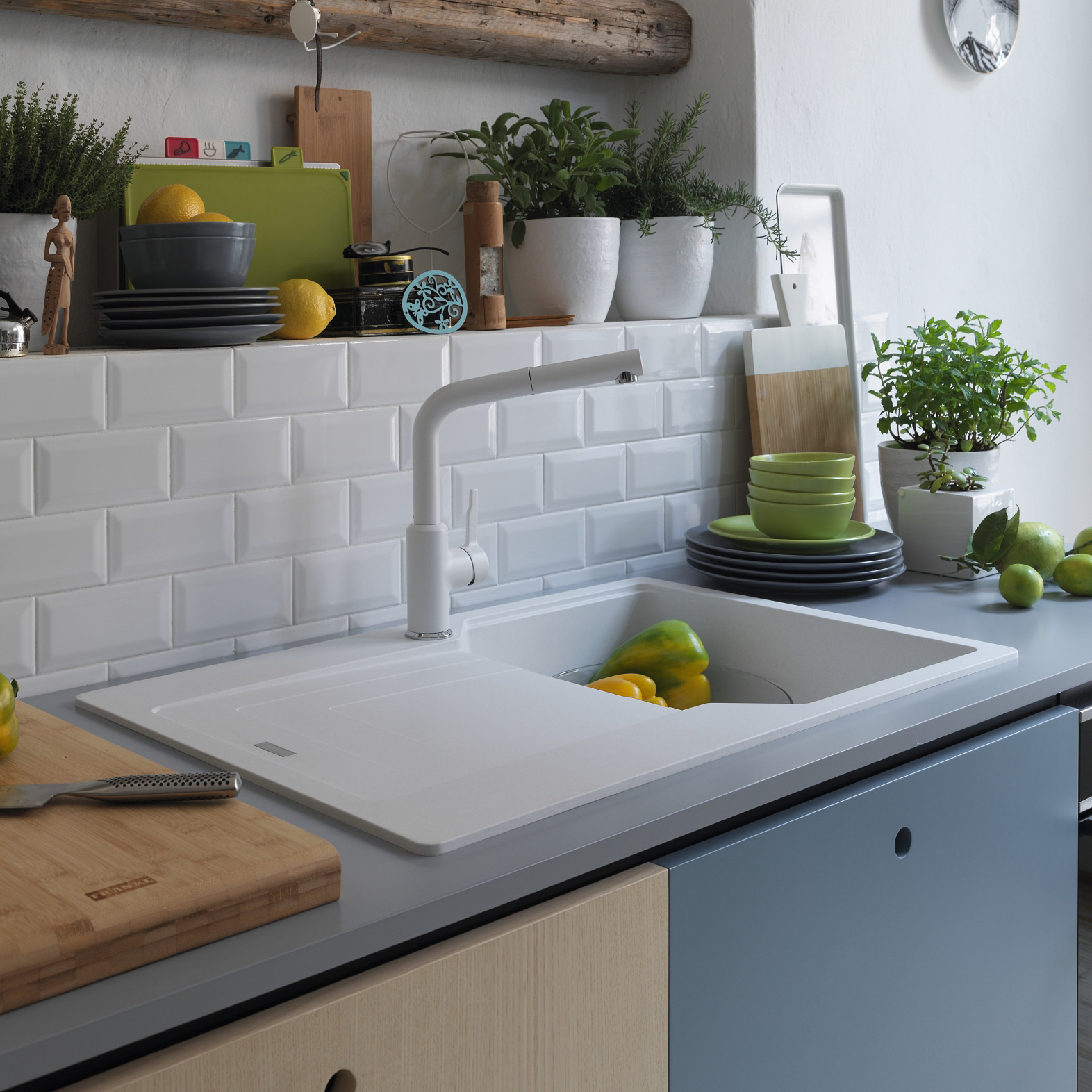 Franke Urban UBG 611-78 GSC zlewozmywak 78x50 cm Fragranite biały polarny 114.0687.272