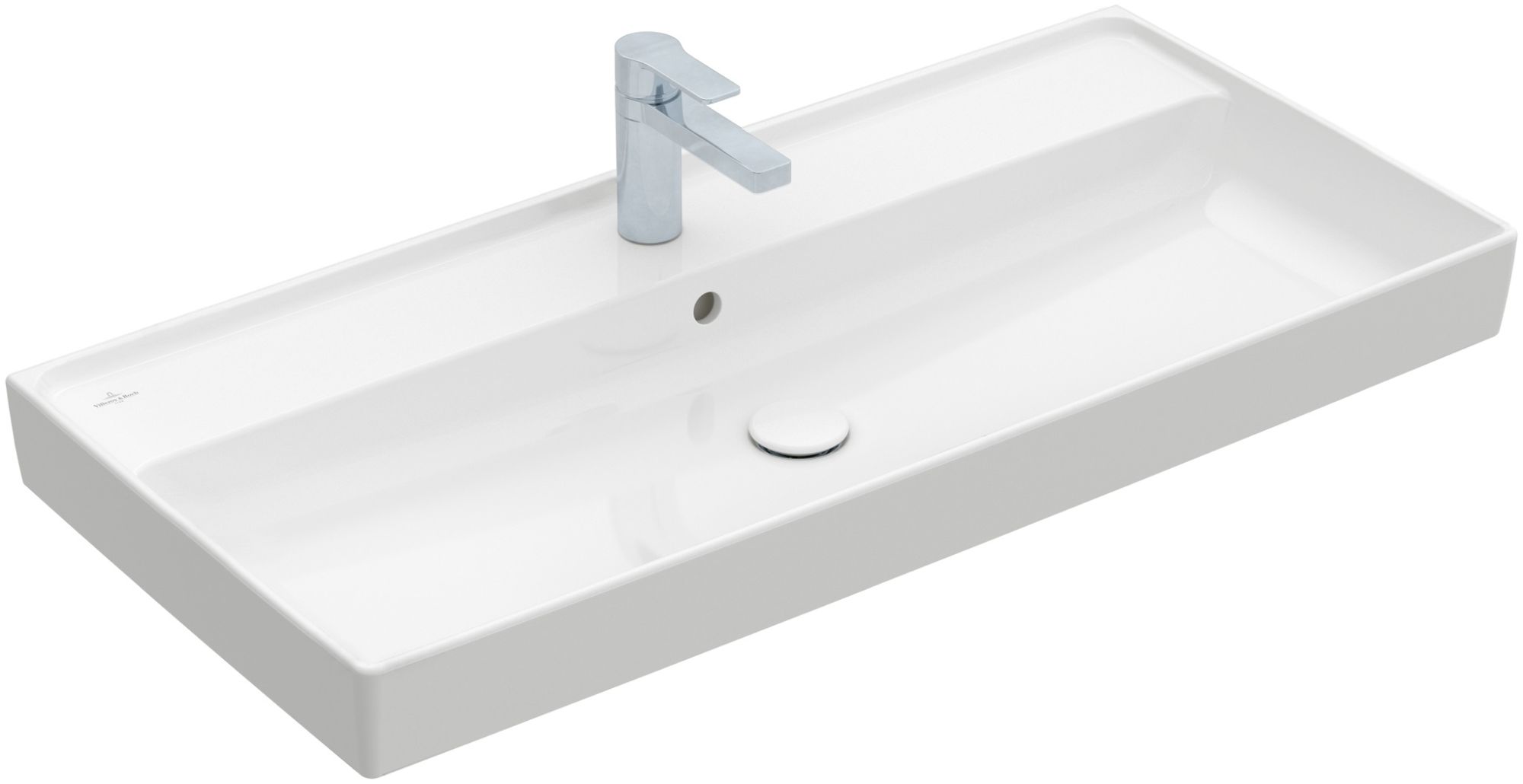 Villeroy & Boch Collaro umywalka 100x47 cm prostokątna Weiss Alpin 4A331G01