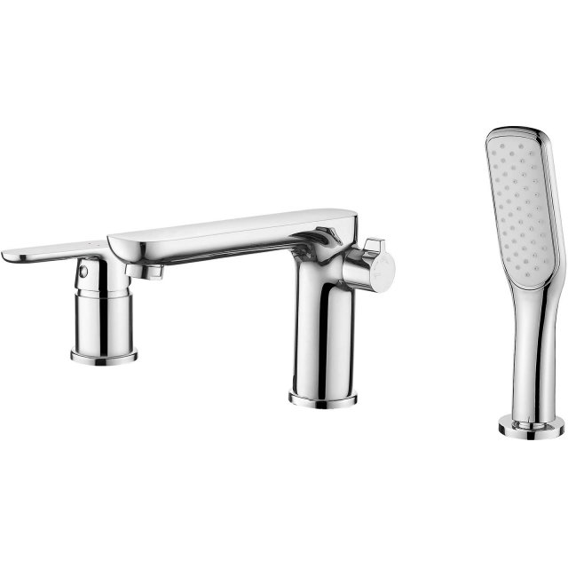 KUCHINOX Bateria nawannowa DIMA 3-otworowa chrom BQD_013D