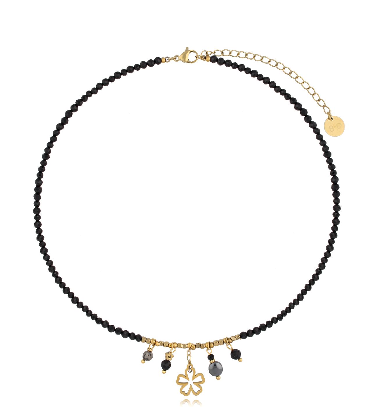 Naszyjnik z turmalinami i zawieszkami Sparkle NTW1294