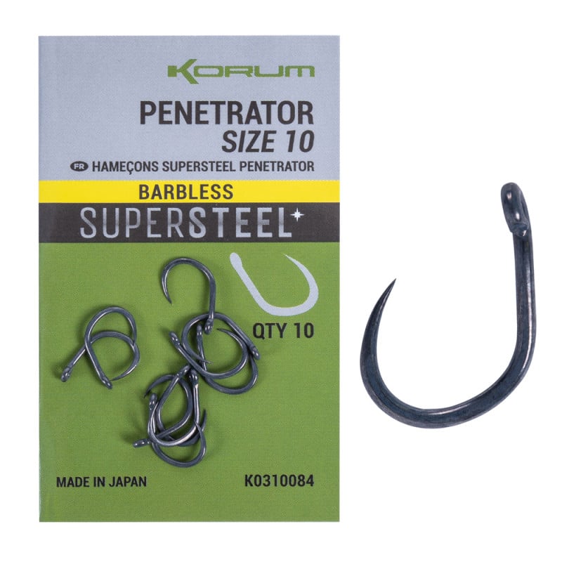 Korum Haczyk Penetrator bezzadziorowy z oczkiem - roz.8