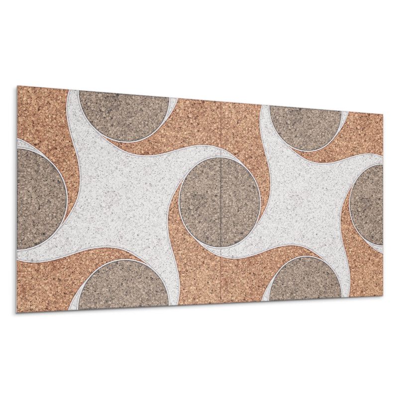 Kafelki samoprzylepne Wallfluent 60x30 cm Wzór falujący w okręgi 6 szt.