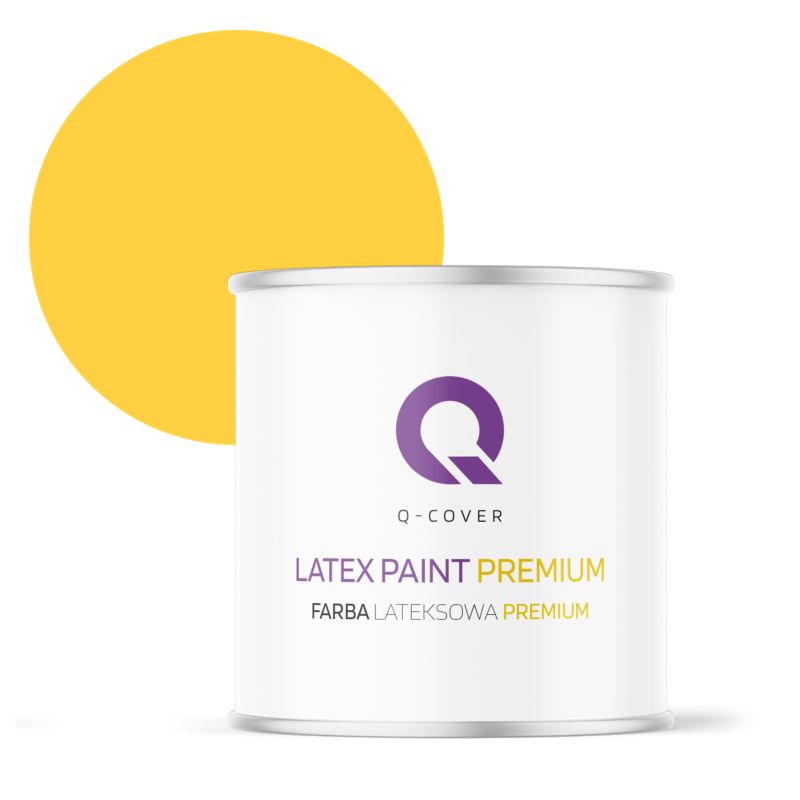 Farba Lateksowa Premium Plamoodporna do Ścian i Sufitów Q-Cover Złocisty H7064 Głęboki Mat 2L