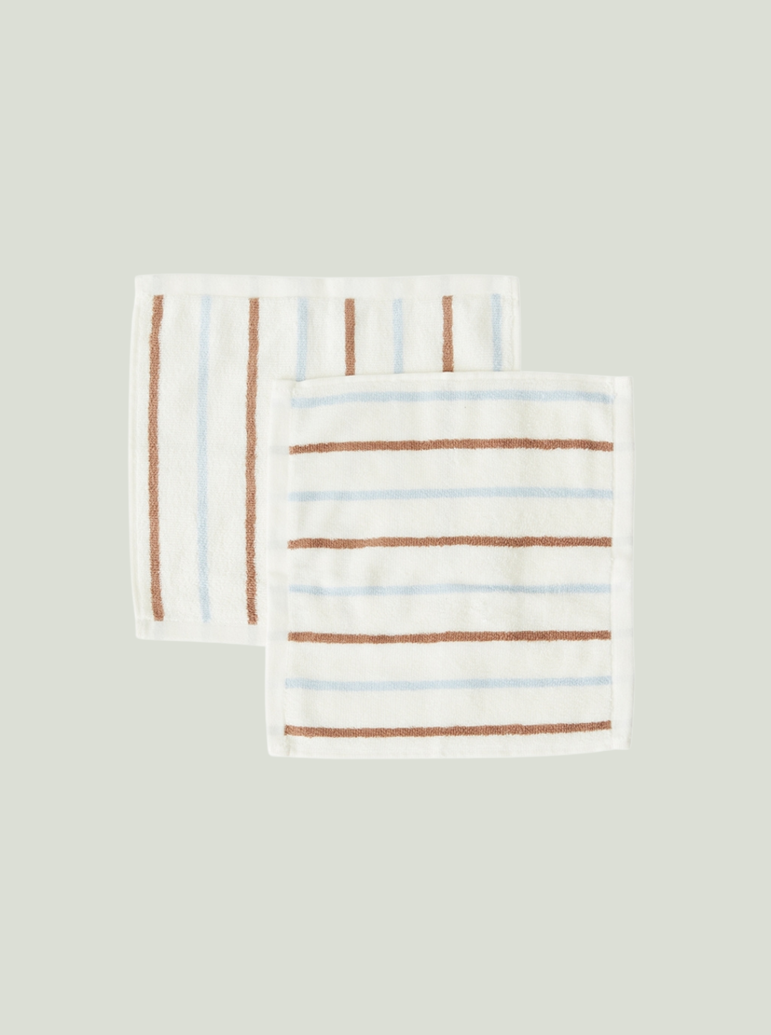 Ręcznik Raita Caramel / Ice Blue zestaw 2 sztuk - 30x30 cm OYOY Living