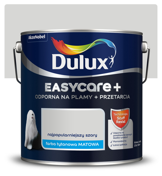 Dulux Easycare Plus 2,5l Najpopularniejszy szary