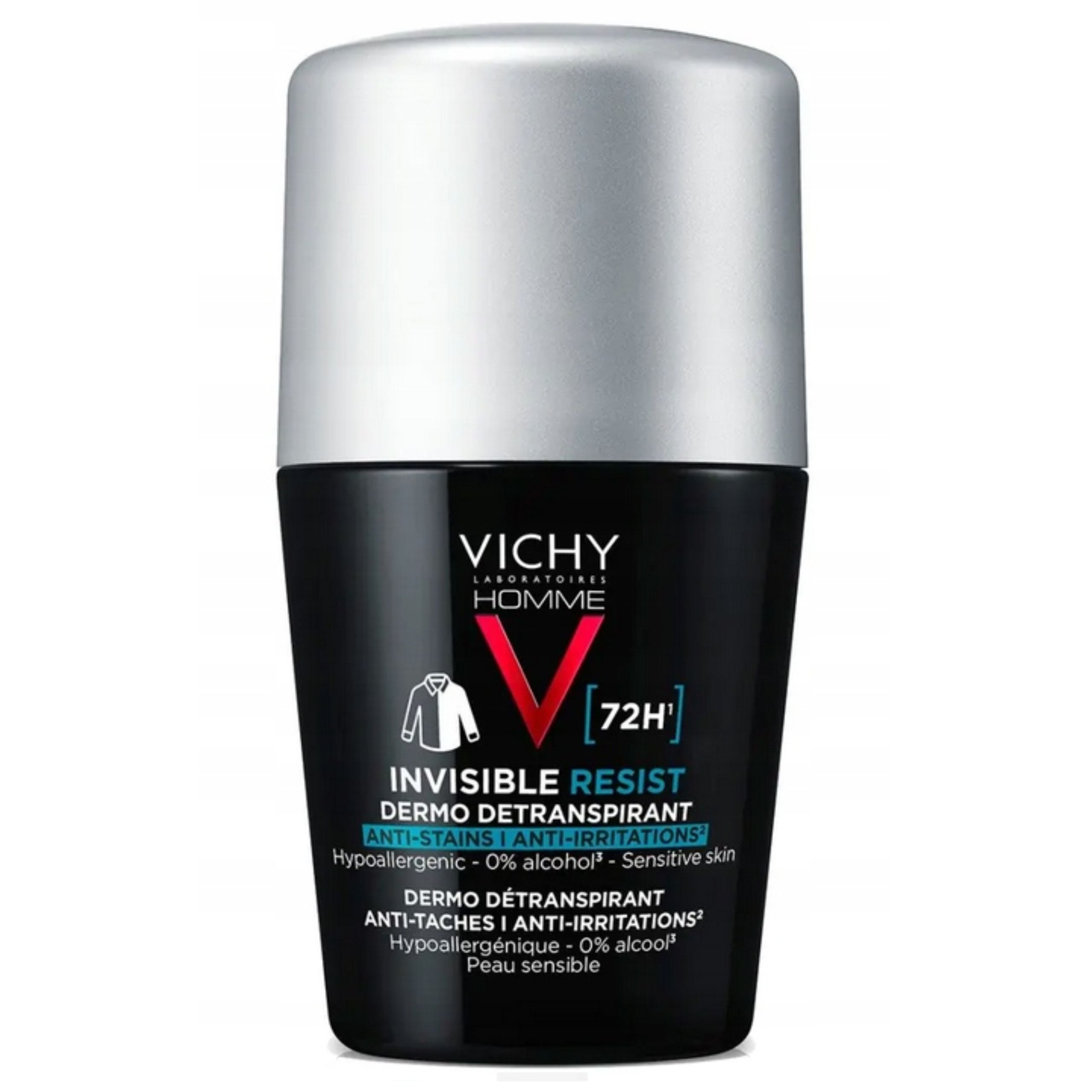 Vichy homme invisible resist 72h, roll-on, 50 ml