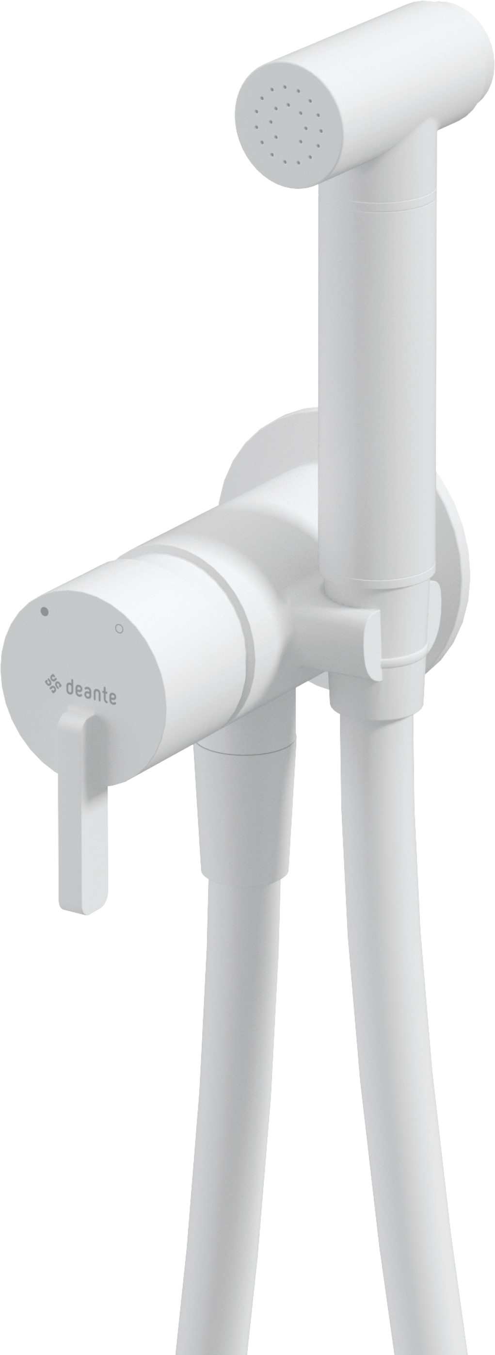 Deante Silia bateria bidetowa podtynkowa biała BQSA34M