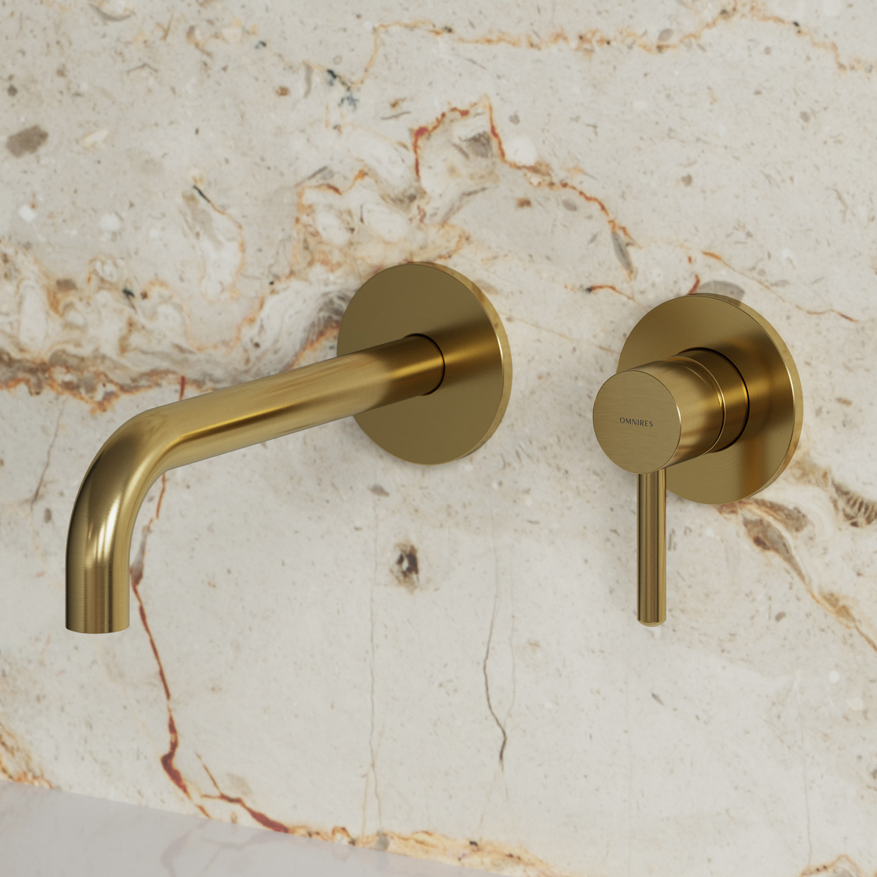 Omnires Y bateria umywalkowa podtynkowa złoty szczotkowany Y1215HLGLB - Wysyłka w 24h