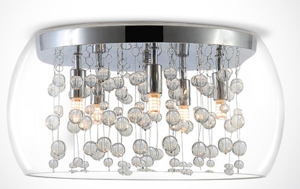 One Light Fotoni lampa podsufitowa 5x9 W chrom 62166B