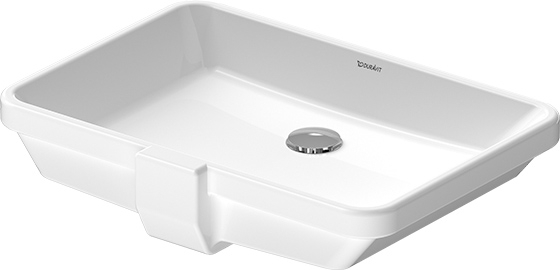 Duravit 2nd floor umywalka 52,5x35 cm podblatowa prostokątna biała 0316530000