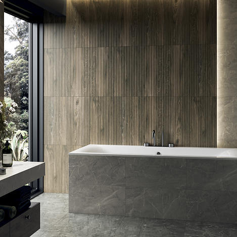 Paradyż Afternoon płytka ścienna 29,8x59,8 cm szary połysk