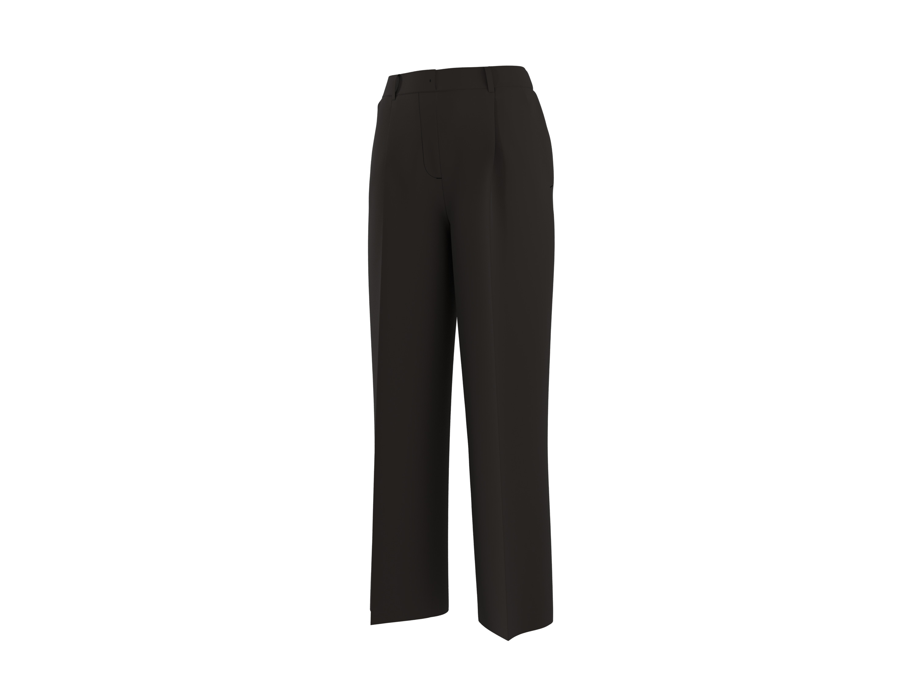 esmara Spodnie wide leg damskie Czarny, M