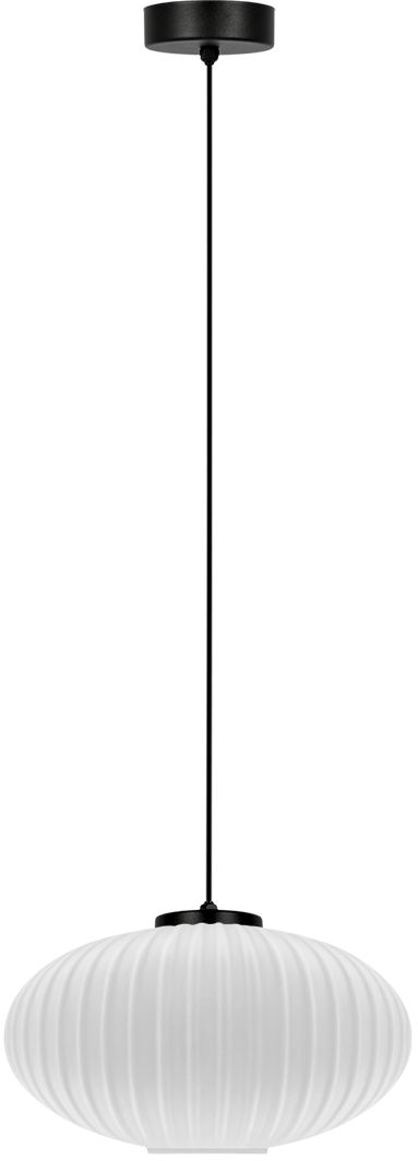 Darmowa Dostawa - Lampa wisząca 1x15 W biała-czarna Kaja Peso K5670