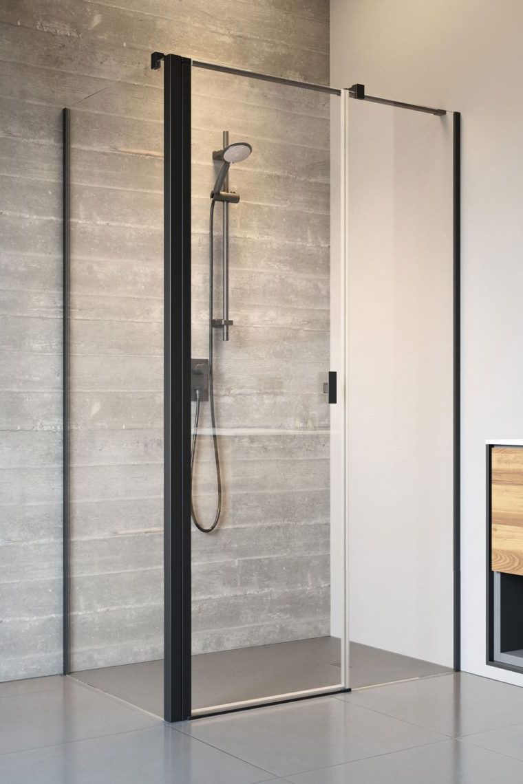 Darmowa Dostawa - Ścianka prysznicowa 50.3 cm Radaway Nes 8 Black KDS I 100731145401