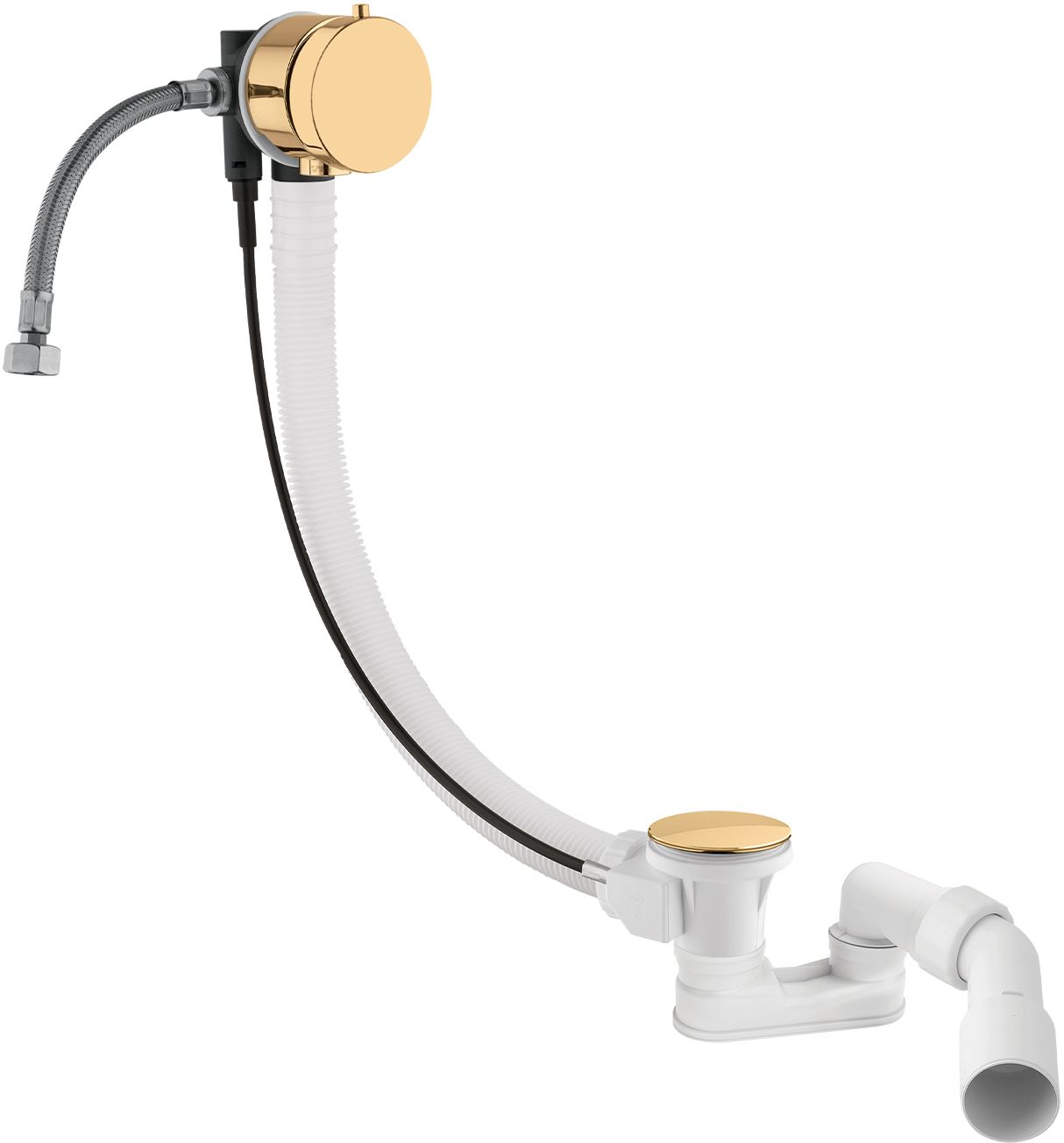 Darmowa Dostawa - Zestaw przelewowy do wanny złoty Omnires CGS TK132PLUS30464SGL