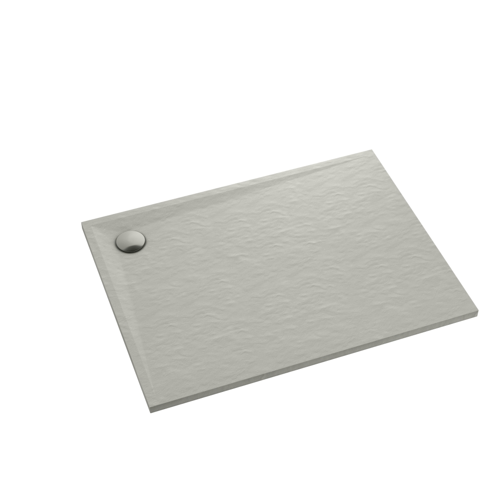 Darmowa Dostawa - Brodzik prostokątny 110x80 cm cement Schedline Libra Cement Stone 3SPL1P80110CTST