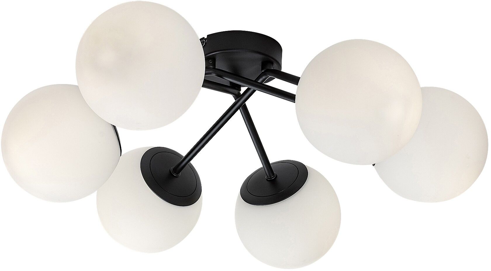 Darmowa Dostawa - Lampa podsufitowa 6x20 W biała-czarna Rabalux Meduza 71294