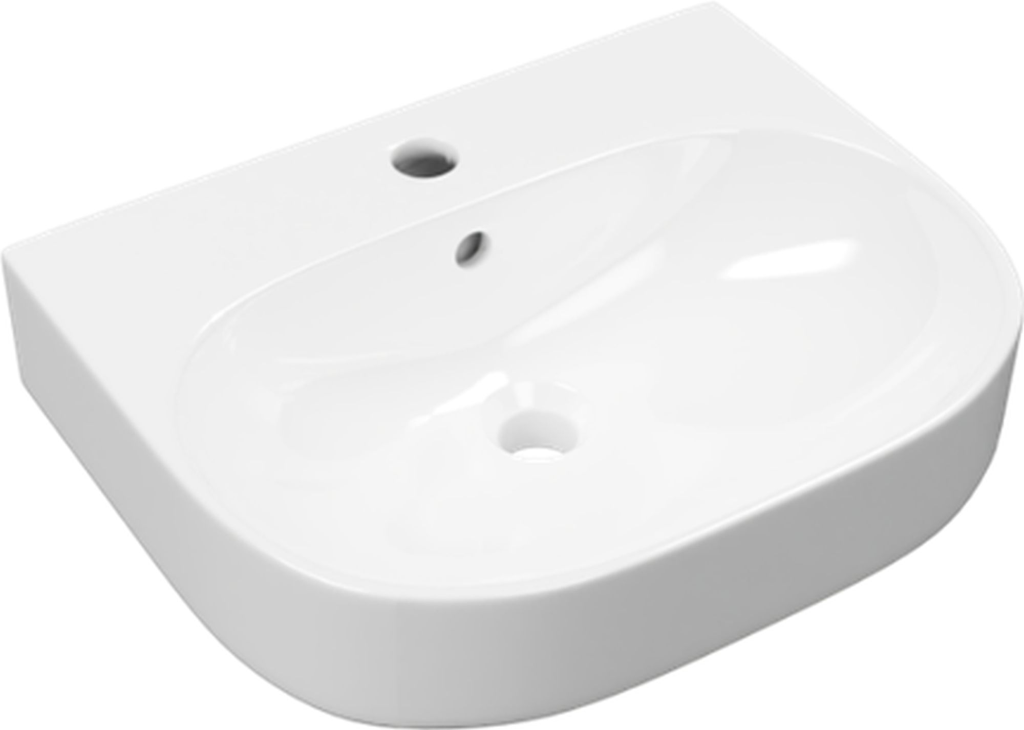 Darmowa Dostawa - Umywalka 50x41 cm owalna ścienna-nablatowa biała Excellent Oceana CEEX6719500WH