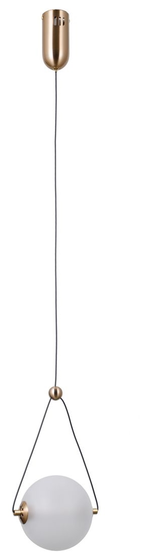 Darmowa Dostawa - Lampa wisząca 1x6 W złota-opal Italux Rastia PND34361SHBROPAL