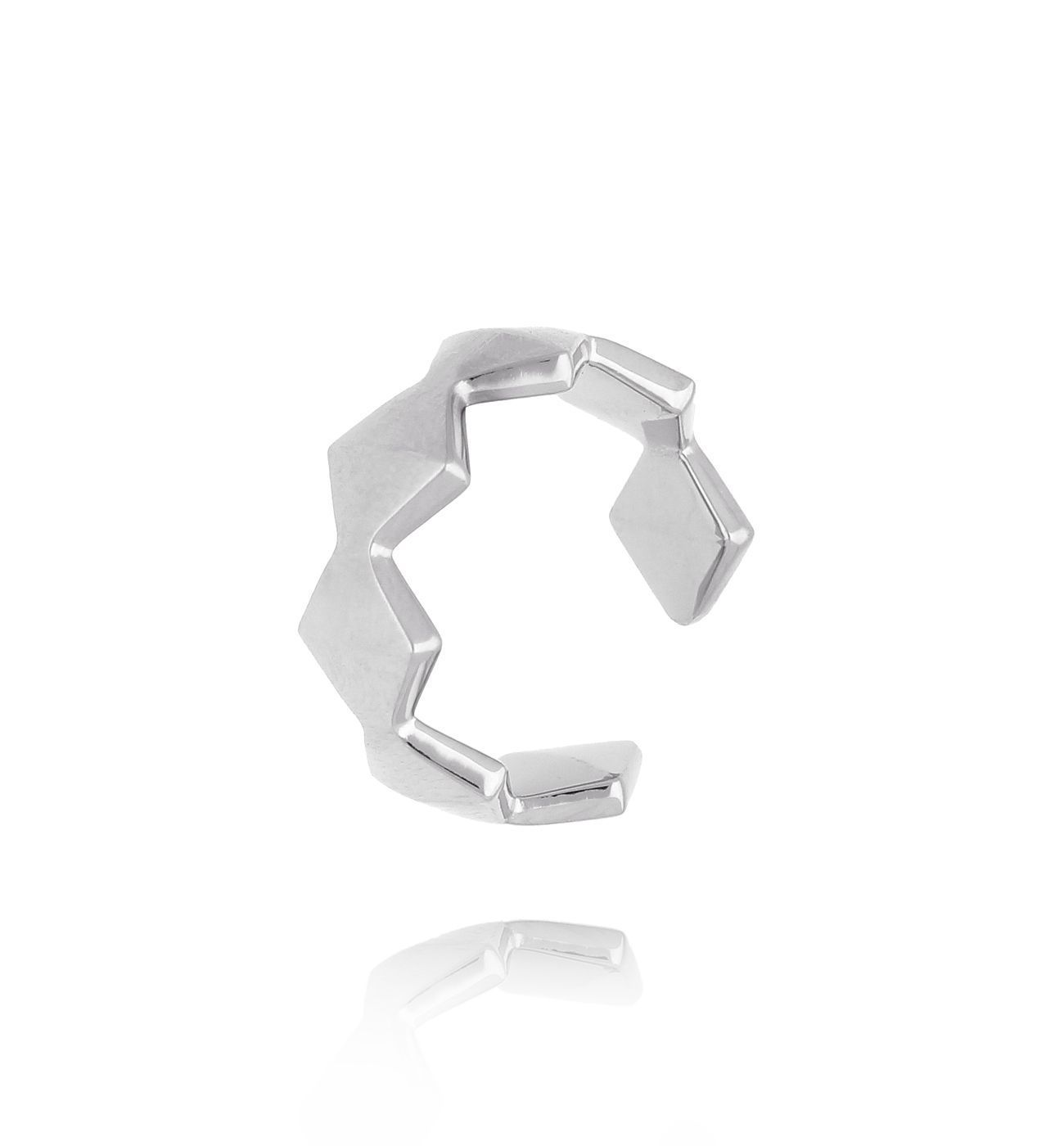 Pierścionek srebrny z rombami Tessellis - By Dziubeka