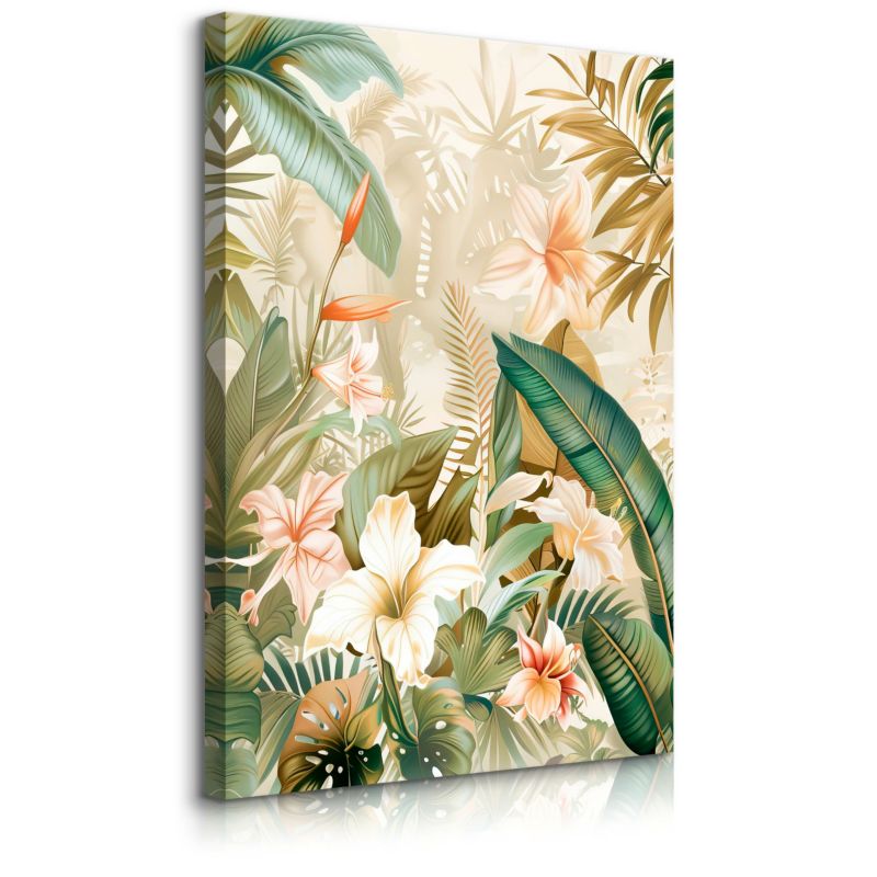 Obraz Muralo Na Płótnie Rośliny Tropikalne Egzotyczna Natura 40x60 cm 1 szt.