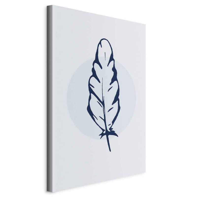 Obraz Artgeist Niebieskie pióro 20 x 30 cm płótno włoskie 1 szt