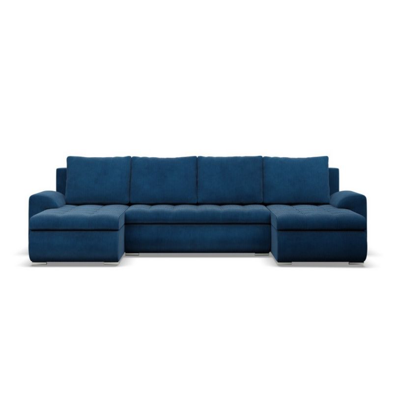 Narożnik U TYLETEGOTU z leżankami BOSCO sztruks granatowy 1 szt