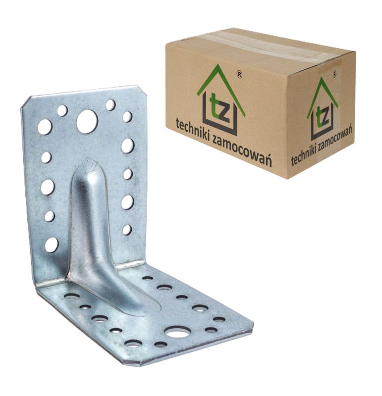 Kątowniki ciesielskie z przetłoczeniem Techniki zamocowań KP1 50szt
