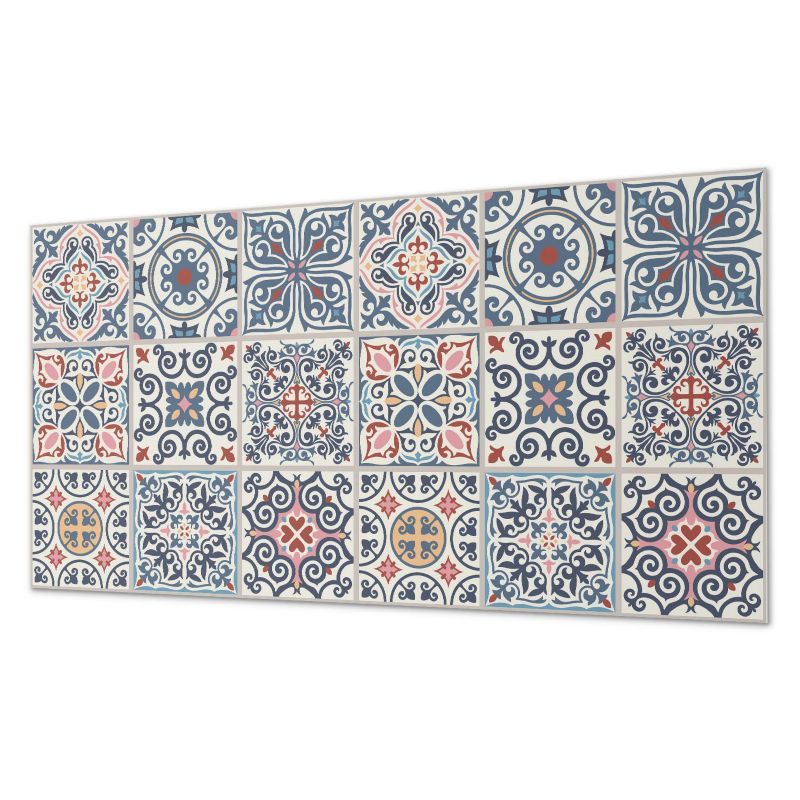 Okładzina Ścienna Z Grafiką PCV ArtPrintCave 100x50 cm Wzory w stylu mozaiki 1 szt.