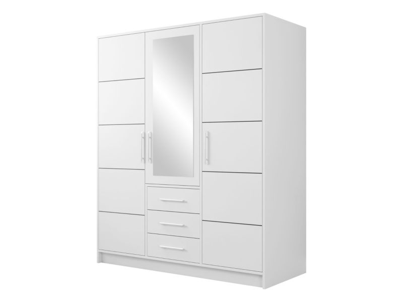 Szafa MIRJAN 24 z lustrem Bali D3 biały 1 szt.