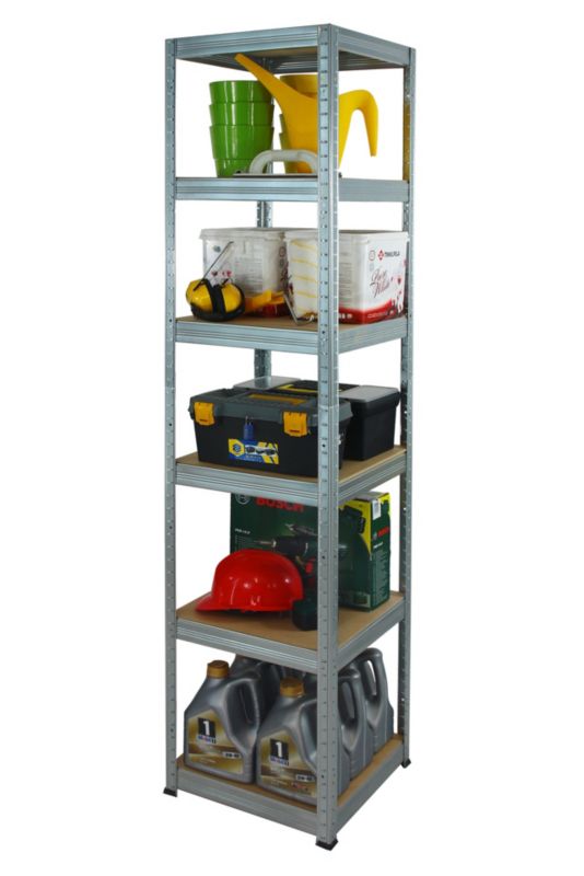 Regał metalowy MODO24 magazynowy ocynkowany helios 213x50x50cm 6 półek po 175 kg 1 szt.