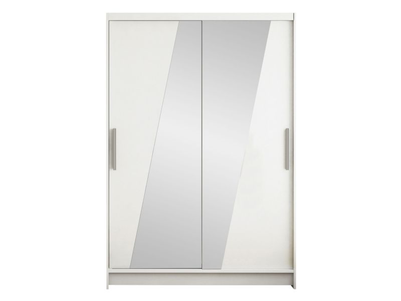 Szafa MIRJAN 24 z drzwiami przesuwnymi Miami VIII biały/lustro 1 szt.