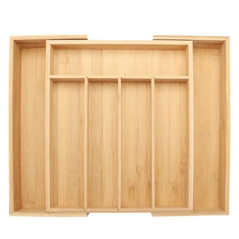 Organizer Na Sztućce More&Deco Bambusowy Rozsuwany 7 Przegródek 1 Szt.