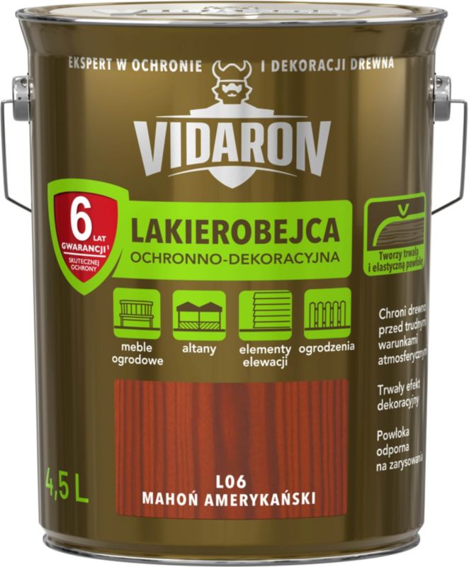 Lakierobejca Vidaron mahoń amerykański 4,5 l