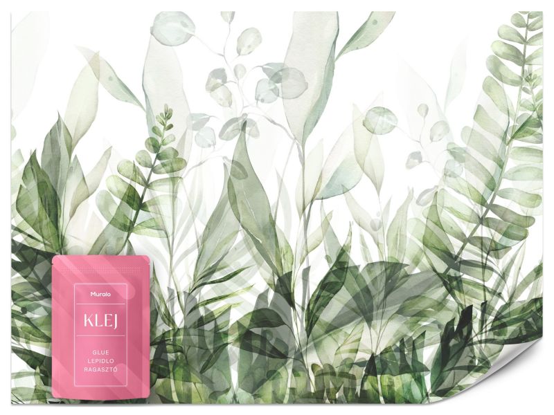 Fototapeta Muralo Zielone Liście Tropikalne 350x256 cm 1szt.