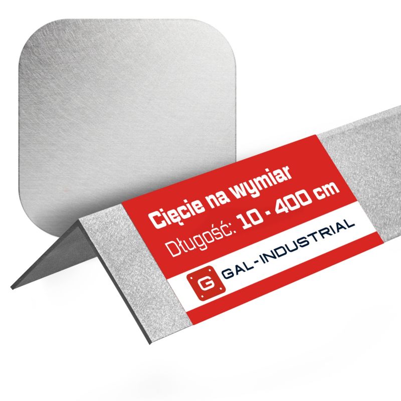 Kątownik Aluminiowy SATYNOWANY GAL-INDUSTRIAL 50x30x4mm 240cm Alu + Cięcie na wymiar 1 szt.