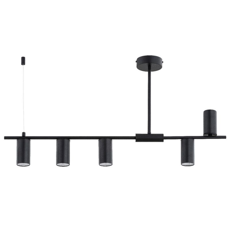 Lampa wisząca Alfa Uranos 3148 czarna nowoczesna 5xGU10 x 10W 1 szt.