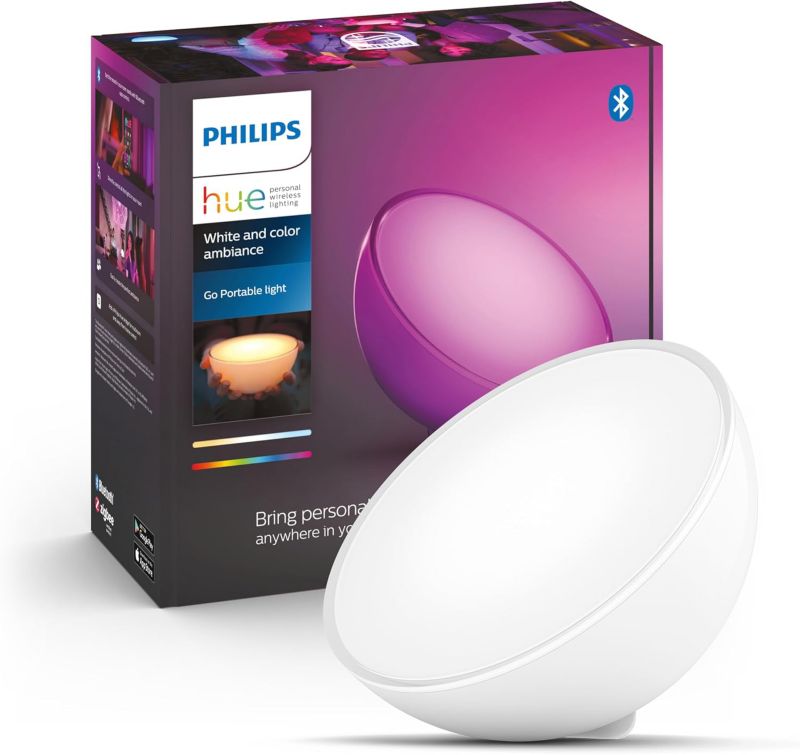 Lampka Biurkowa Hue Go Philips HUE LED Nocna 6.2W 530lm IP20 RGB TW Biała InteligentnaWhite and Color Ambiance 1 szt.