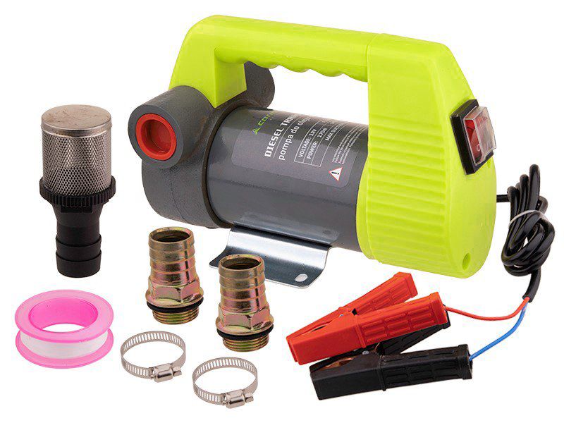 Pompa do oleju napędowego, Carmotion, 12V 175W z króćcami i filtrem, 1 szt.