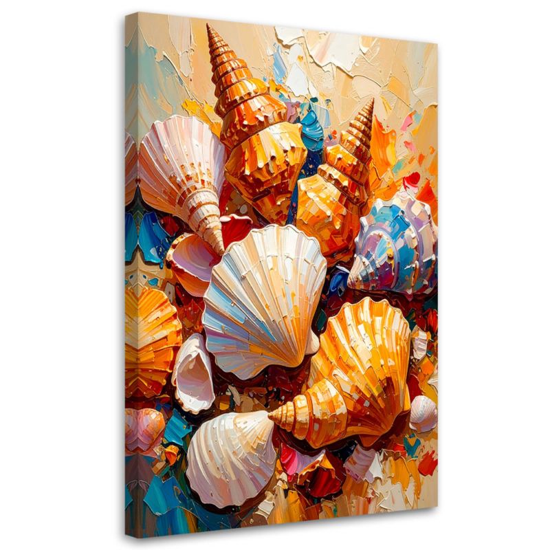 Obraz do łazienki salonu Feeby Kolorowe Muszle Morskie 80x120cm 1szt