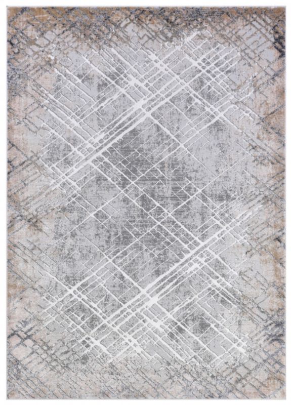 Dywan Wewnętrzny Volterra Topo Prostokątny Mazovia 140x200cm Beżowy Motyw Abstrakcyjny 1 szt.